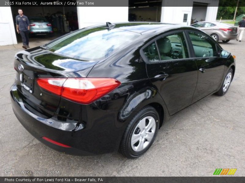 Aurora Black / Gray Two Tone 2015 Kia Forte LX