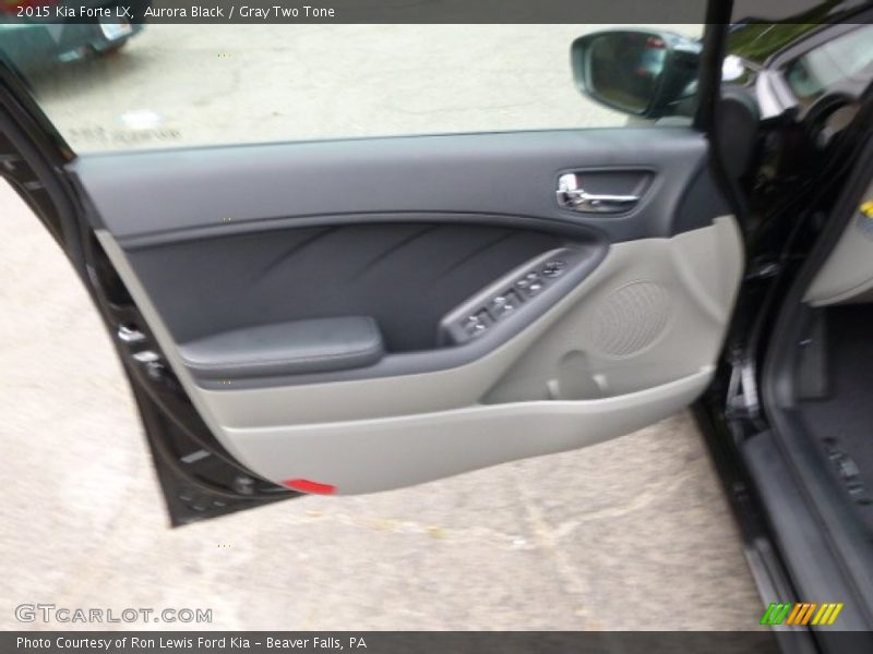 Aurora Black / Gray Two Tone 2015 Kia Forte LX