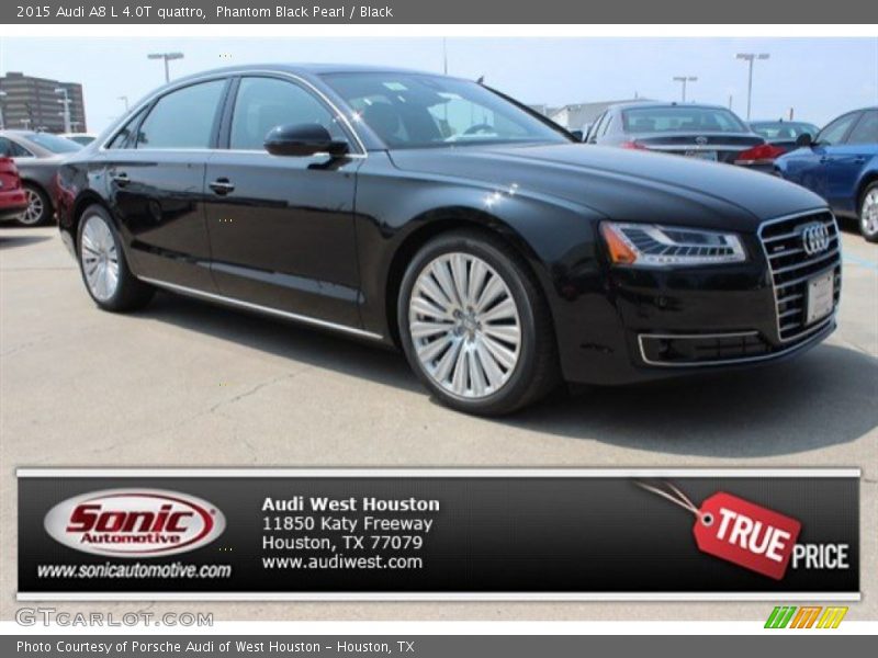 Phantom Black Pearl / Black 2015 Audi A8 L 4.0T quattro