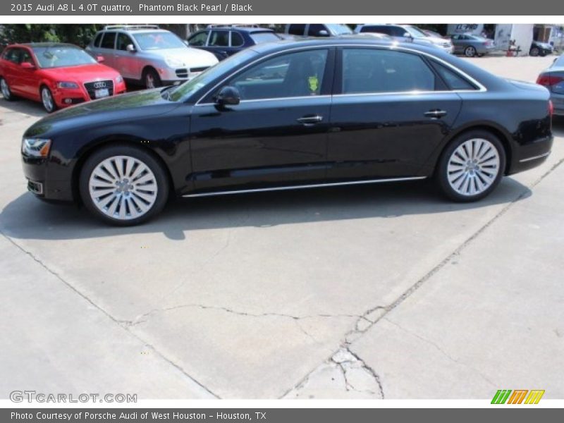 Phantom Black Pearl / Black 2015 Audi A8 L 4.0T quattro