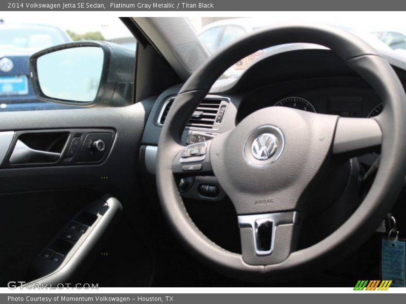 Platinum Gray Metallic / Titan Black 2014 Volkswagen Jetta SE Sedan
