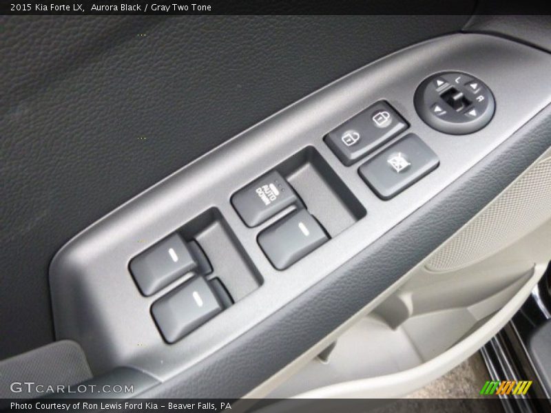 Aurora Black / Gray Two Tone 2015 Kia Forte LX