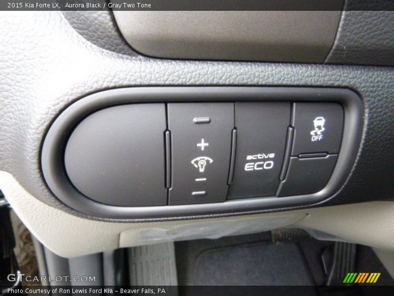 Aurora Black / Gray Two Tone 2015 Kia Forte LX