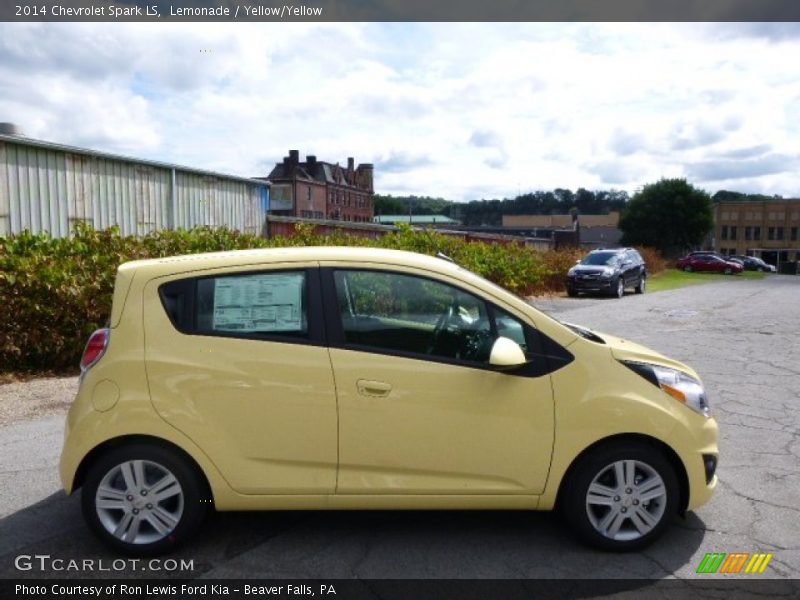 Lemonade / Yellow/Yellow 2014 Chevrolet Spark LS