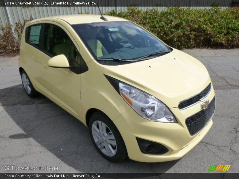 Lemonade / Yellow/Yellow 2014 Chevrolet Spark LS