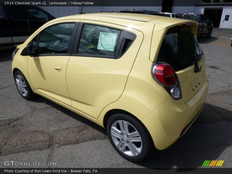 Lemonade / Yellow/Yellow 2014 Chevrolet Spark LS