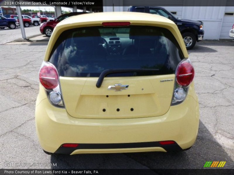 Lemonade / Yellow/Yellow 2014 Chevrolet Spark LS
