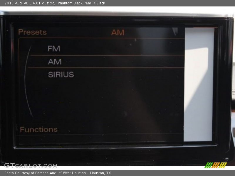 Phantom Black Pearl / Black 2015 Audi A8 L 4.0T quattro