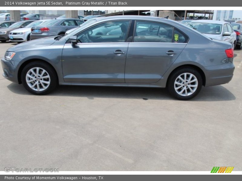 Platinum Gray Metallic / Titan Black 2014 Volkswagen Jetta SE Sedan
