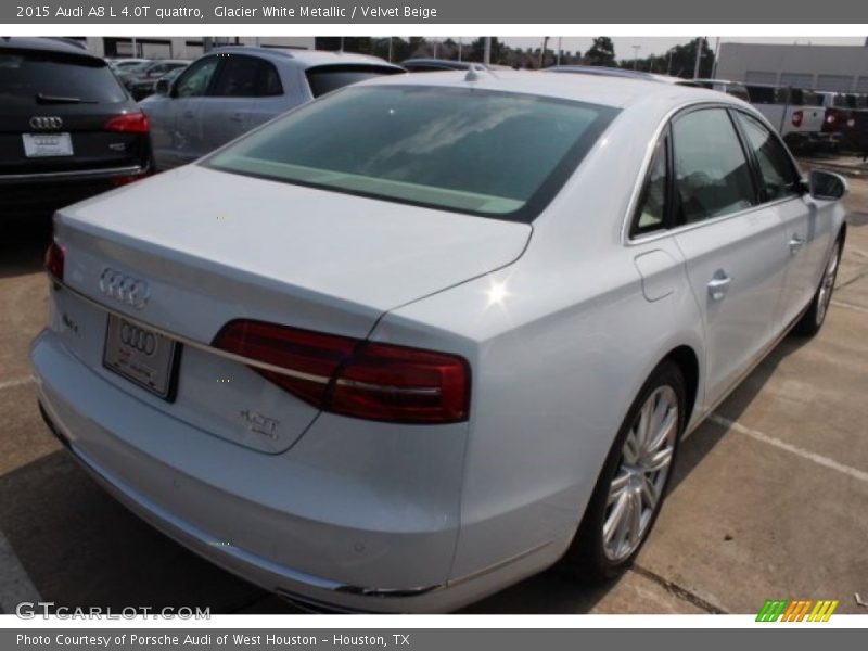 Glacier White Metallic / Velvet Beige 2015 Audi A8 L 4.0T quattro