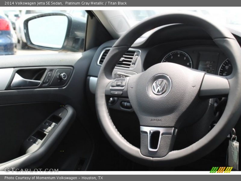 Platinum Gray Metallic / Titan Black 2014 Volkswagen Jetta SE Sedan