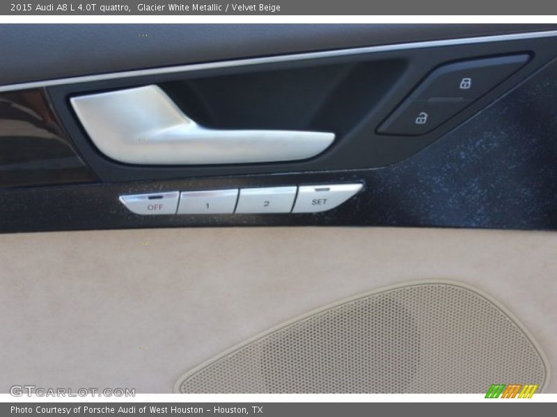 Glacier White Metallic / Velvet Beige 2015 Audi A8 L 4.0T quattro