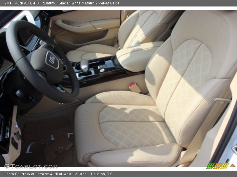 Front Seat of 2015 A8 L 4.0T quattro