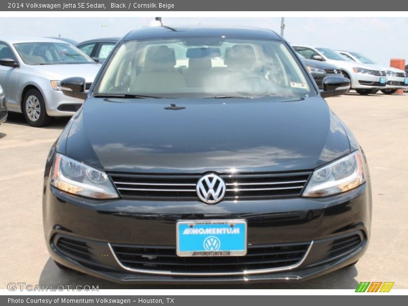 Black / Cornsilk Beige 2014 Volkswagen Jetta SE Sedan