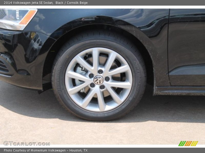 Black / Cornsilk Beige 2014 Volkswagen Jetta SE Sedan