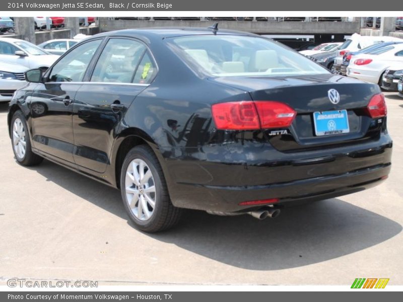 Black / Cornsilk Beige 2014 Volkswagen Jetta SE Sedan