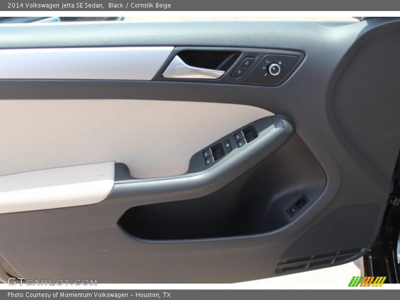 Black / Cornsilk Beige 2014 Volkswagen Jetta SE Sedan