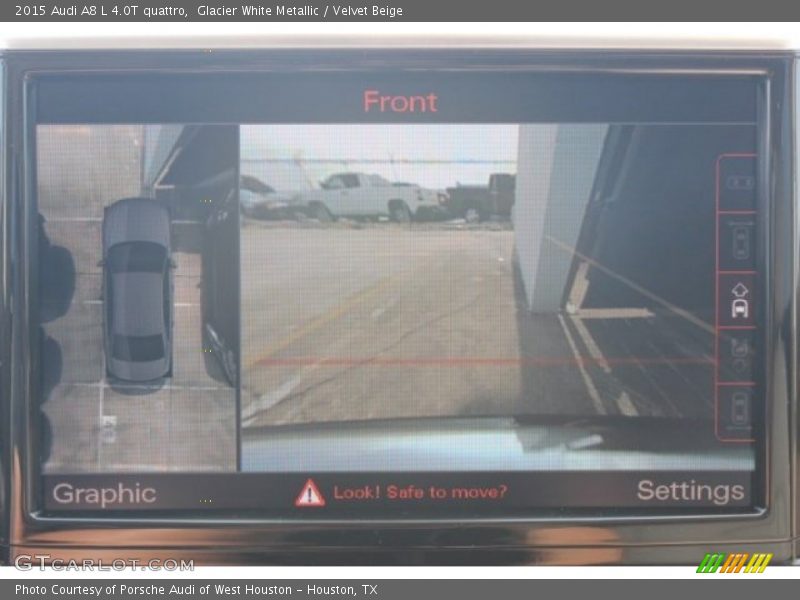 Glacier White Metallic / Velvet Beige 2015 Audi A8 L 4.0T quattro