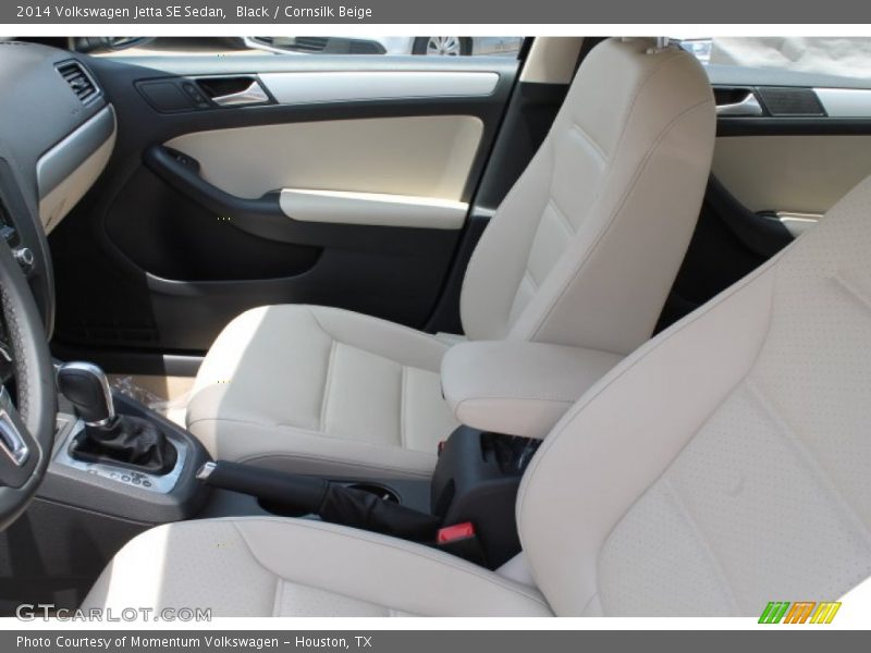 Black / Cornsilk Beige 2014 Volkswagen Jetta SE Sedan