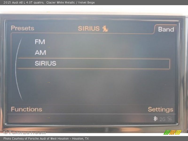 Glacier White Metallic / Velvet Beige 2015 Audi A8 L 4.0T quattro