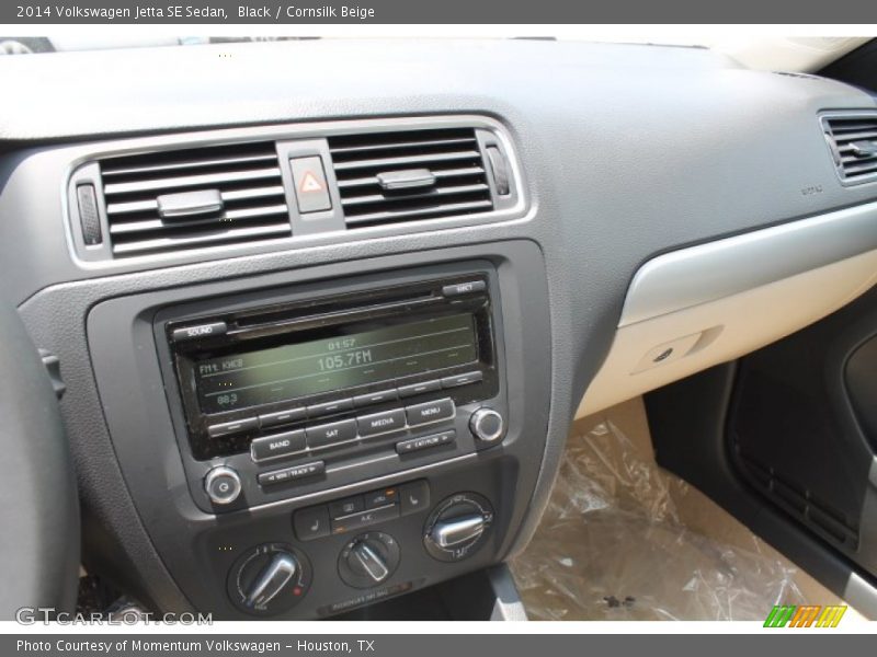 Black / Cornsilk Beige 2014 Volkswagen Jetta SE Sedan