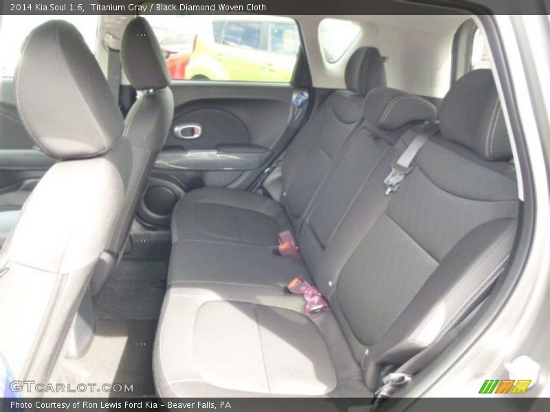 Titanium Gray / Black Diamond Woven Cloth 2014 Kia Soul 1.6