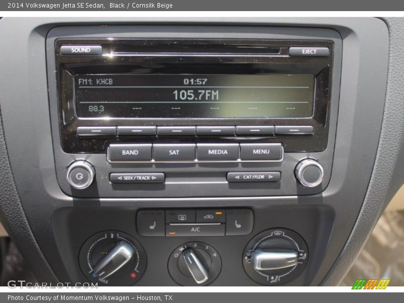 Black / Cornsilk Beige 2014 Volkswagen Jetta SE Sedan