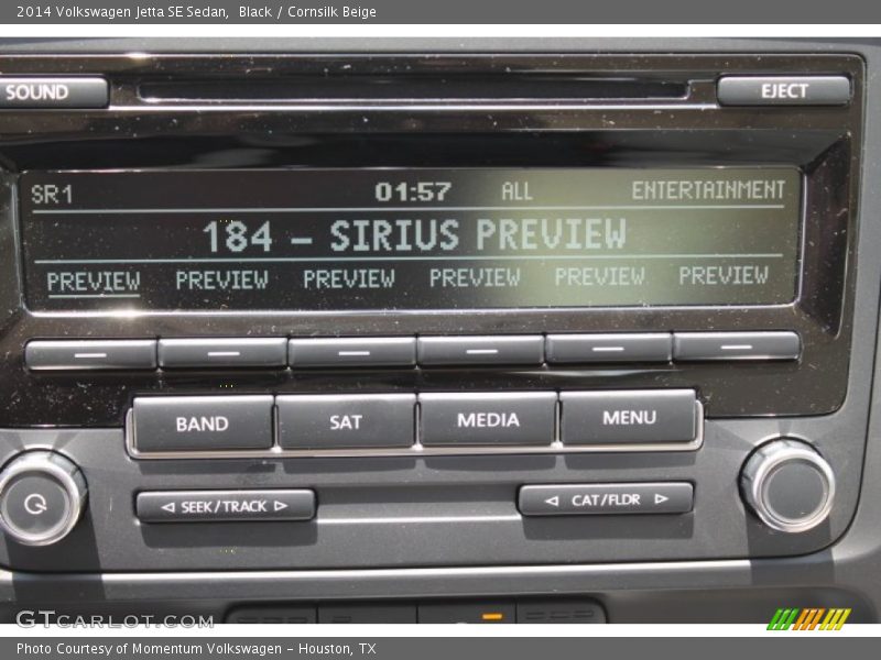 Black / Cornsilk Beige 2014 Volkswagen Jetta SE Sedan