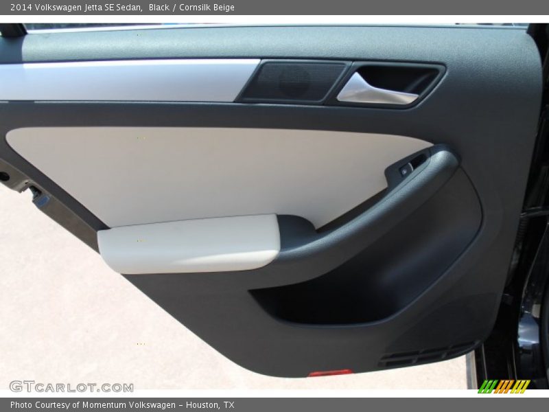 Black / Cornsilk Beige 2014 Volkswagen Jetta SE Sedan