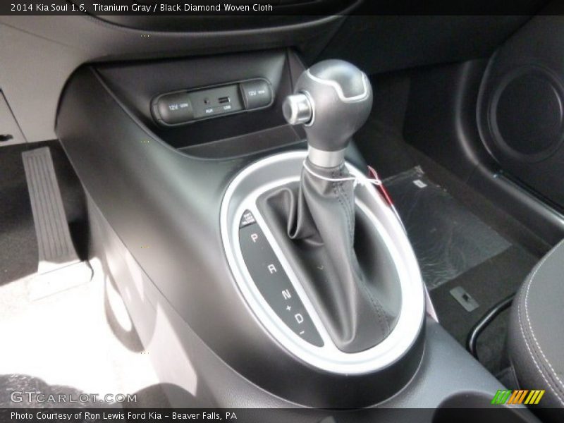 Titanium Gray / Black Diamond Woven Cloth 2014 Kia Soul 1.6