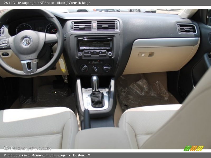 Black / Cornsilk Beige 2014 Volkswagen Jetta SE Sedan