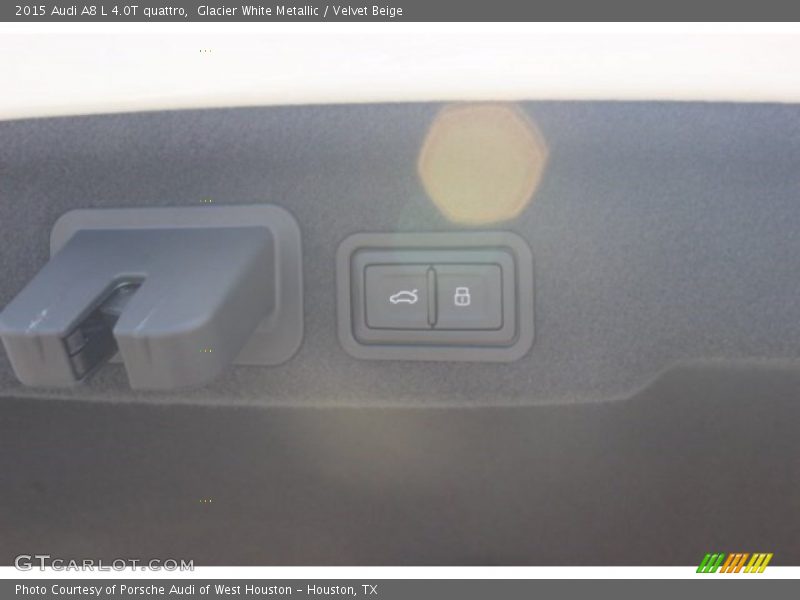 Glacier White Metallic / Velvet Beige 2015 Audi A8 L 4.0T quattro