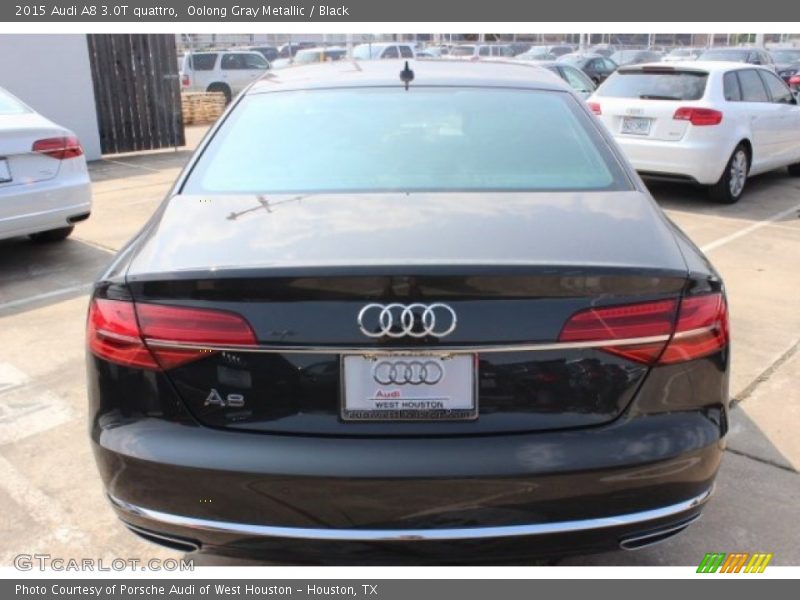 Oolong Gray Metallic / Black 2015 Audi A8 3.0T quattro