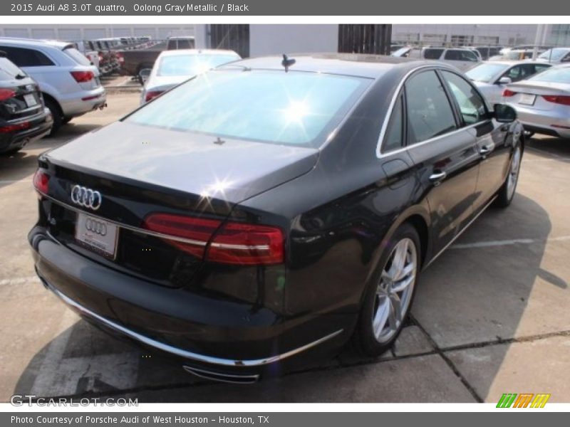 Oolong Gray Metallic / Black 2015 Audi A8 3.0T quattro
