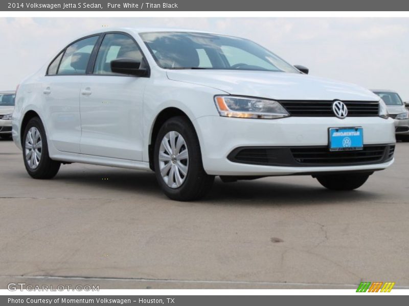 Pure White / Titan Black 2014 Volkswagen Jetta S Sedan