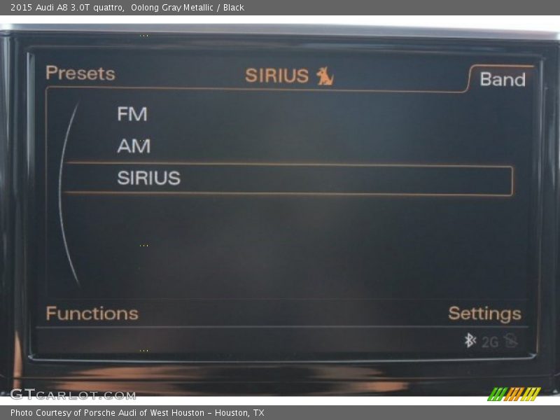 Oolong Gray Metallic / Black 2015 Audi A8 3.0T quattro