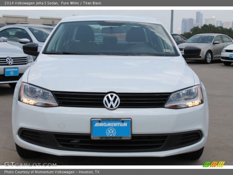 Pure White / Titan Black 2014 Volkswagen Jetta S Sedan