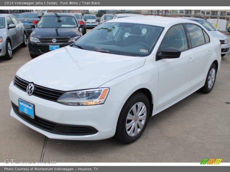 Pure White / Titan Black 2014 Volkswagen Jetta S Sedan