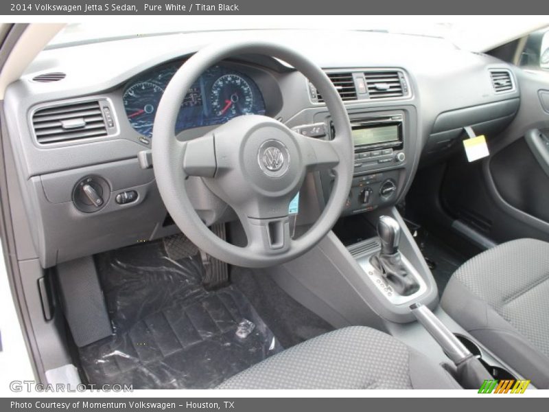 Pure White / Titan Black 2014 Volkswagen Jetta S Sedan