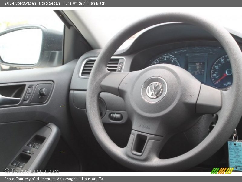 Pure White / Titan Black 2014 Volkswagen Jetta S Sedan