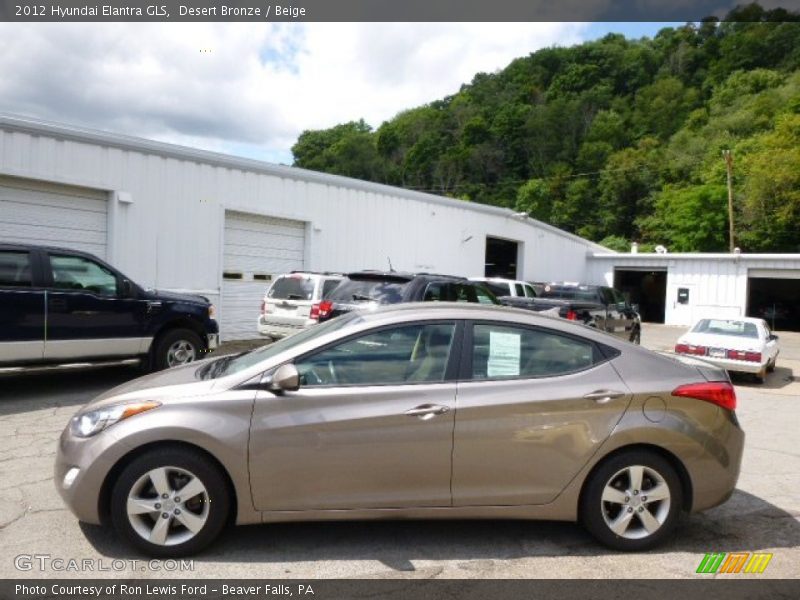 Desert Bronze / Beige 2012 Hyundai Elantra GLS