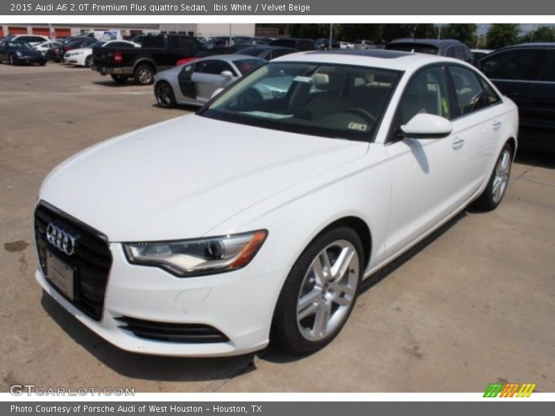 Ibis White / Velvet Beige 2015 Audi A6 2.0T Premium Plus quattro Sedan