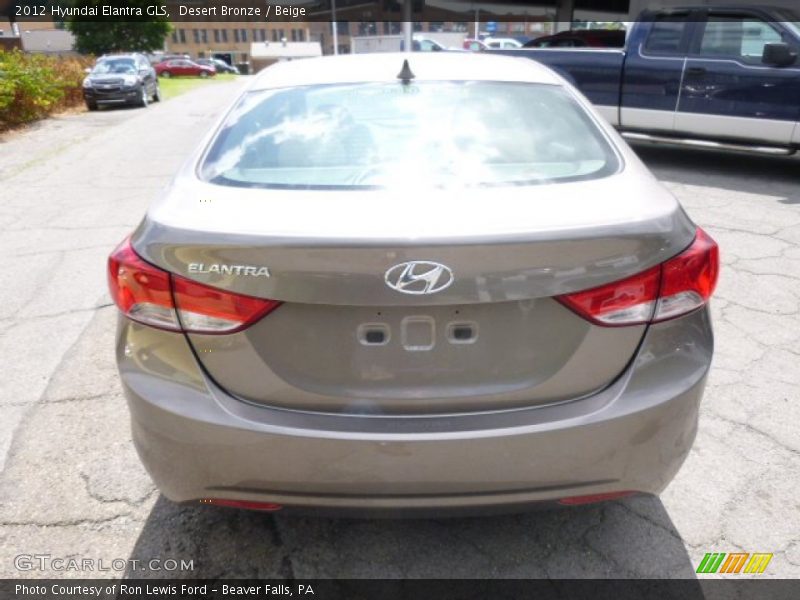 Desert Bronze / Beige 2012 Hyundai Elantra GLS