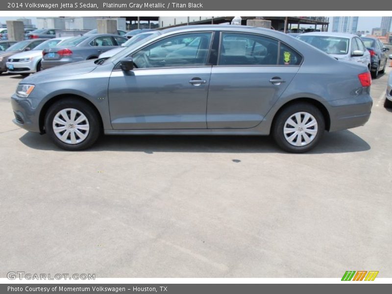 Platinum Gray Metallic / Titan Black 2014 Volkswagen Jetta S Sedan