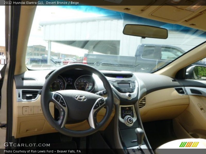 Desert Bronze / Beige 2012 Hyundai Elantra GLS