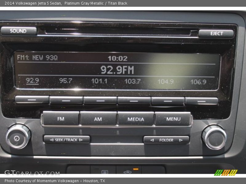 Platinum Gray Metallic / Titan Black 2014 Volkswagen Jetta S Sedan