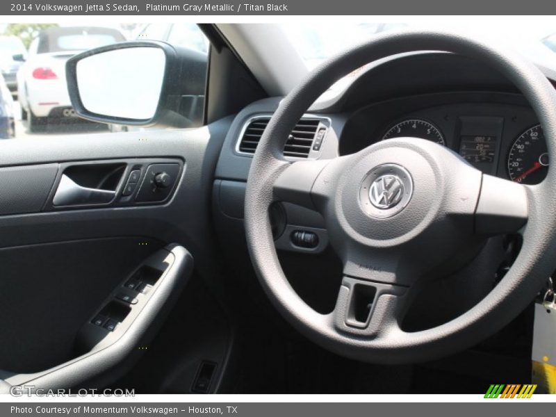 Platinum Gray Metallic / Titan Black 2014 Volkswagen Jetta S Sedan