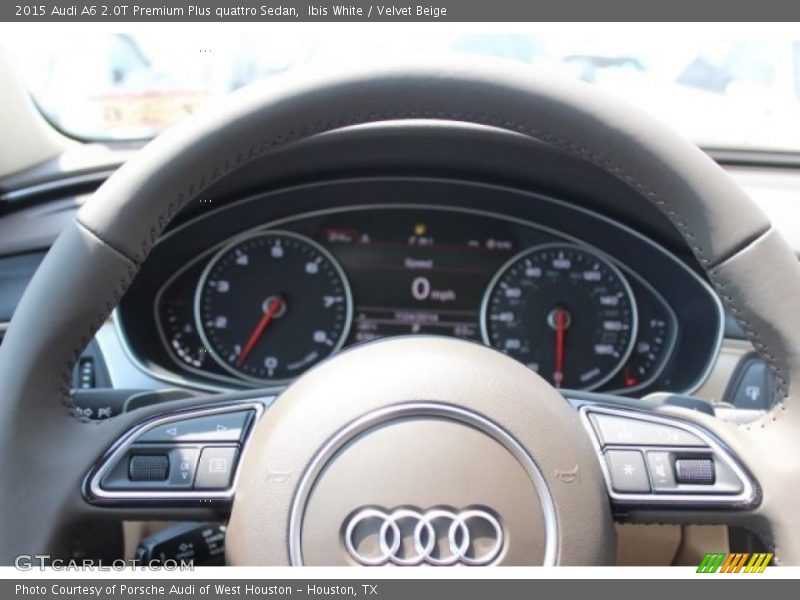 Ibis White / Velvet Beige 2015 Audi A6 2.0T Premium Plus quattro Sedan