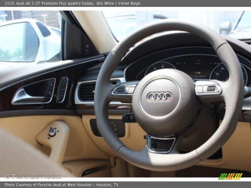 Ibis White / Velvet Beige 2015 Audi A6 2.0T Premium Plus quattro Sedan