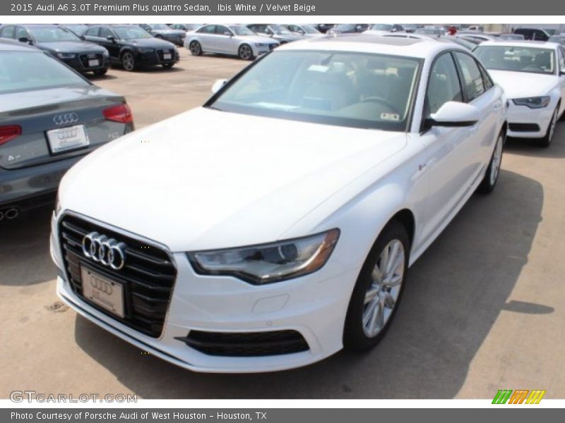 Ibis White / Velvet Beige 2015 Audi A6 3.0T Premium Plus quattro Sedan